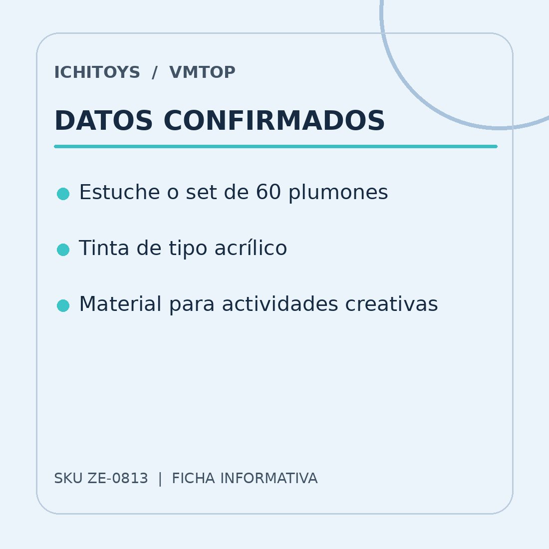 Ficha visual de Set de 60 Plumones Acrílicos, parte 2